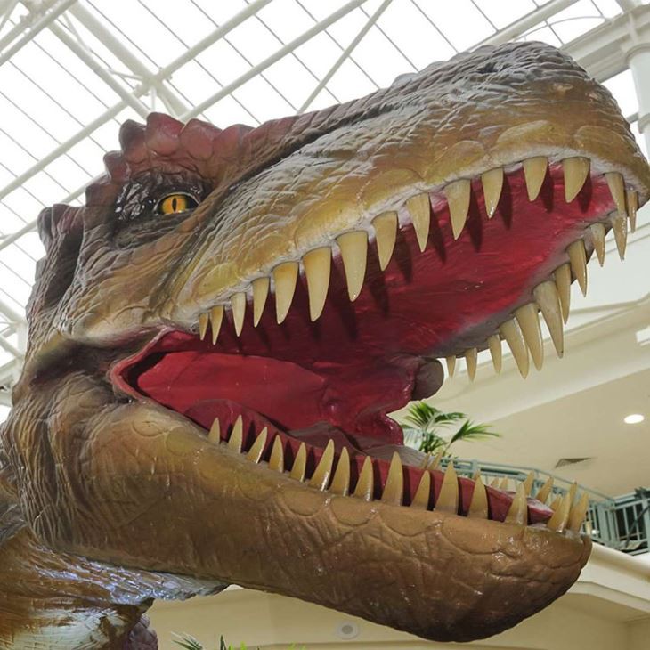 Estàtua de la vida útil Cap de dinosaure Animatronic T-Rex