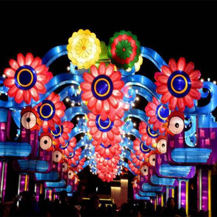 LED Flower Gate Lantern