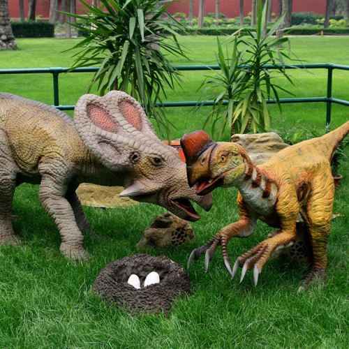 Dinosaure exterior animatrònic artificial