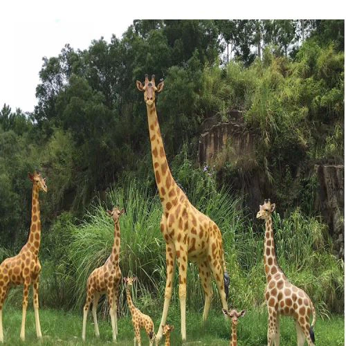 Estàtua de girafa de fibra de vidre