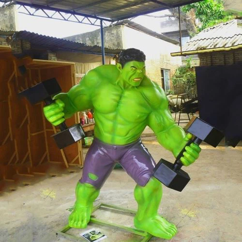 Vida de personatges de dibuixos animats de fibra de vidre de mida útil a la venda