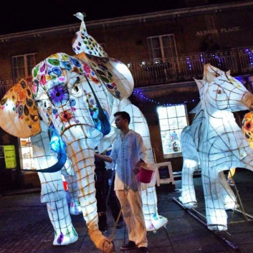 Espectaculars llanternes d'elefant de colors de la llanterna xinesa de vacances fabricant