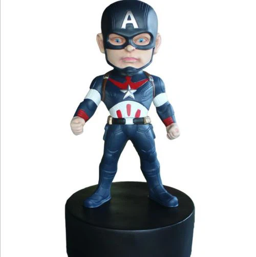 Vida exterior aire lliure Estàtua de fibra de vidre del capità Amèrica